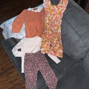 Girls Floral/Neutral Bundle Size 4